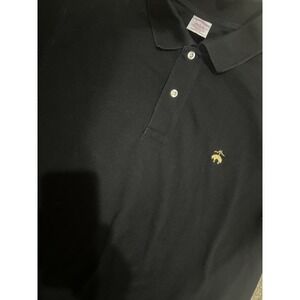 Brooks Brothers‎ Performance Series Polo Men's Large Black Golf Stretch Logo